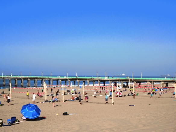 BEACH FULL OF VOLLEYBALL PLAYERS